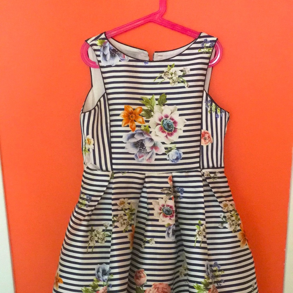 Barely worn fancy floral girl’s dress from Pippa and Julie